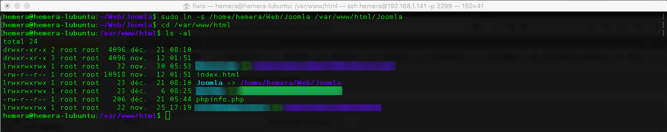 Liaison symbolique Joomla