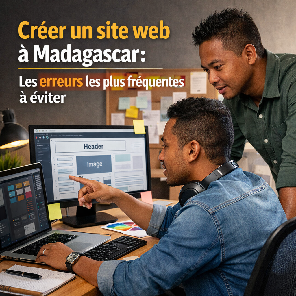 Créer un site web à Madagascar – erreurs fréquentes à éviter